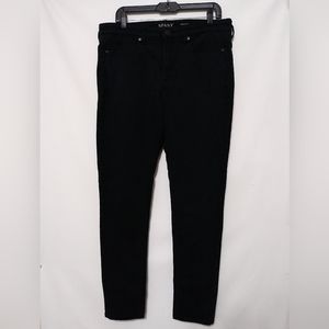 SPANX By Sara Blakely 5-Pocket Skinny Women's 31 Denim Jeans Dark Blue Wash